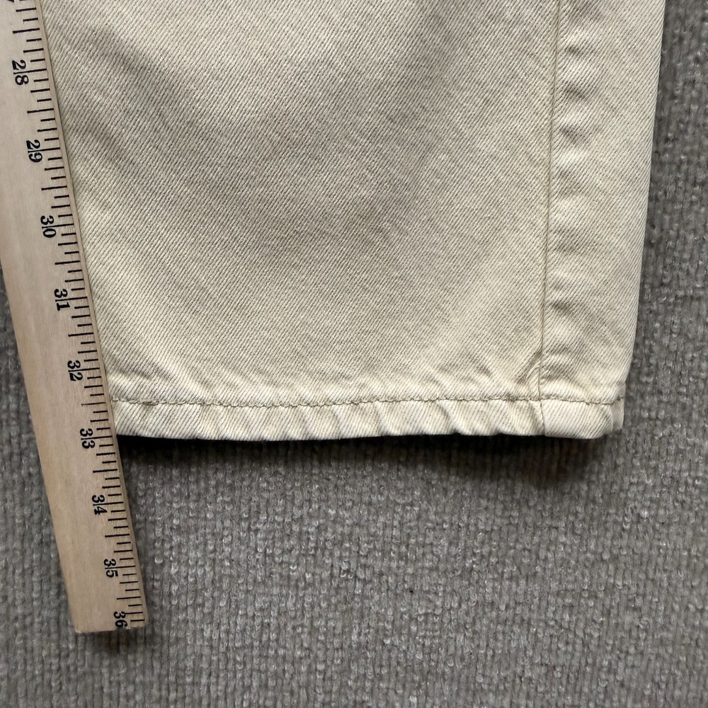 Levis 505 Jeans Mens 36x34 Tan Regular Fit Straight Leg Classic - Picture 9 of 11